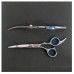 Global Pro Stainless Steel Curved Blade Rubber Cutting Scissors RH